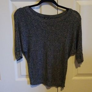 Express Short sleeve sweater gray